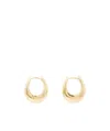 Tom Wood A Pair Of Hoop Earrings In Yellow