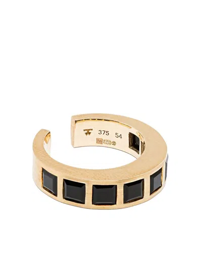 Tom Wood 9k Recycled Gold Arch Square Ring