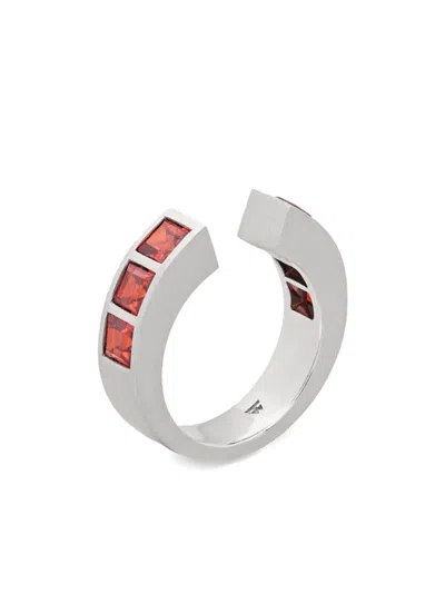 Tom Wood Arch Square Ring In Silver