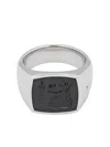 Tom Wood Athena Onyx-embellished Ring In Metallic