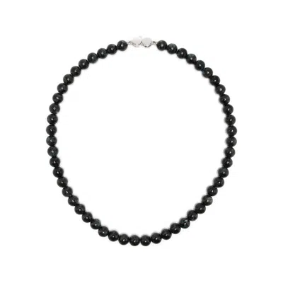 Tom Wood Bead Necklace In Black