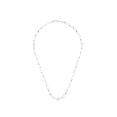 Tom Wood Box Chain Sterling Silver Necklace In Metallic