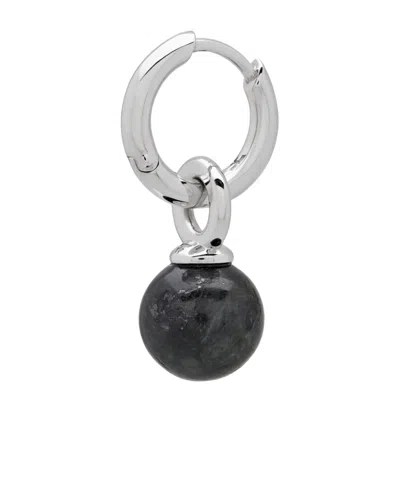 Tom Wood Buckle Hoop Earrings In Black