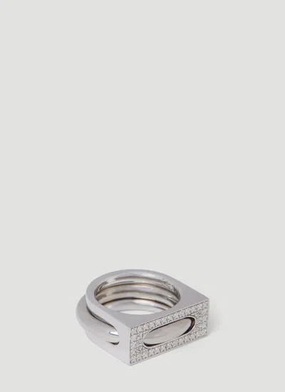 Tom Wood Cage Ring In Gold