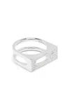 Tom Wood Cage Single Zirconium-embellished Silver Ring In Silver