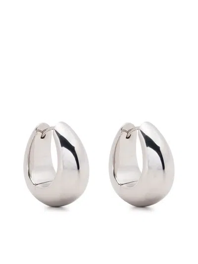 Tom Wood Chunky Hoop Earrings In Silber