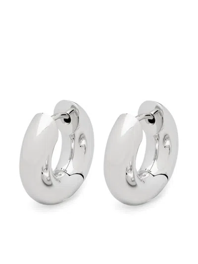 Tom Wood Chunky Hoop Earrings In Silver