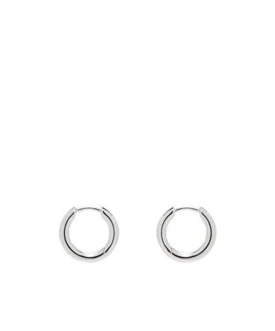 Tom Wood Classic Hoop Earrings In Metallic