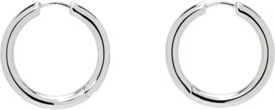Tom Wood Classic Hoop Medium Earrings In Silver