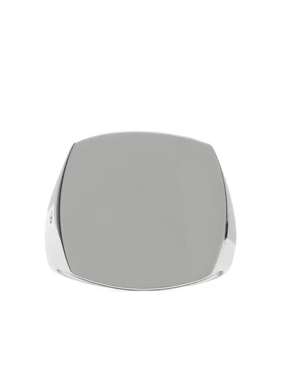 Tom Wood Clean Cushion Sterling Silver Ring