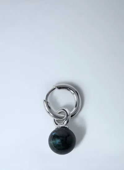 Tom Wood Cove Hoop Earrings In Black