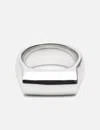 Tom Wood Crest Ring In Silver