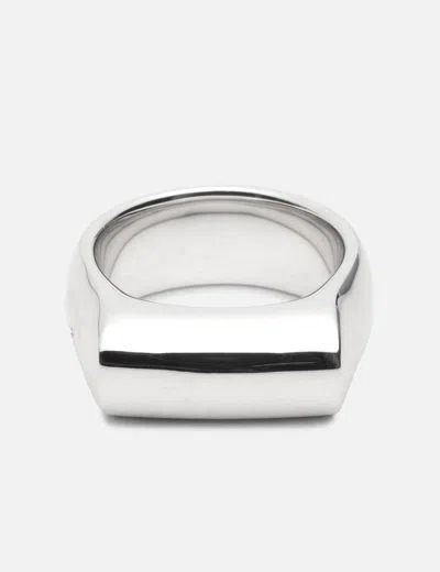 Tom Wood Crest Ring In Silver