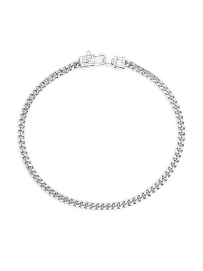 Tom Wood 7 Inch Curb-chain Bracelet In Silver