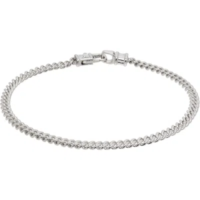 Tom Wood Curb M Bracelet In Metallic