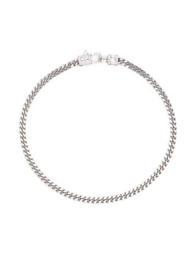Tom Wood Curb M Armband In Silber