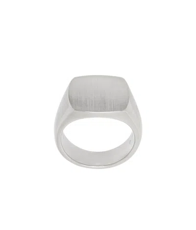 Tom Wood Cushion Ring In Silver