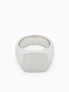 TOM WOOD CUSHION SATIN SIGNET RING