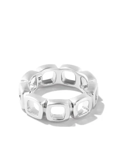 Tom Wood Sterling Silver Cushion Band Open Ring
