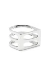Tom Wood Cage Single Zirconium-embellished Silver Ring In Silver