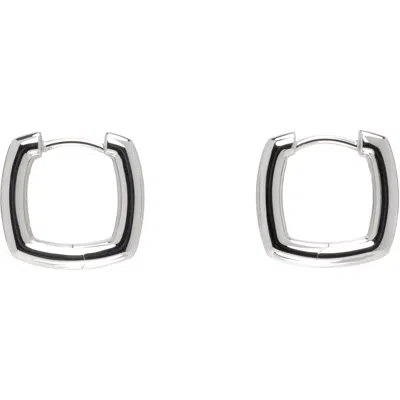 Tom Wood Frame Hoops Small Earrings In Metallic