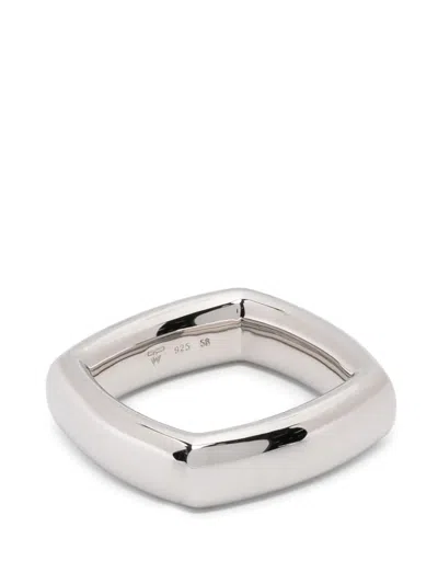 Tom Wood Frame Ring In Silver