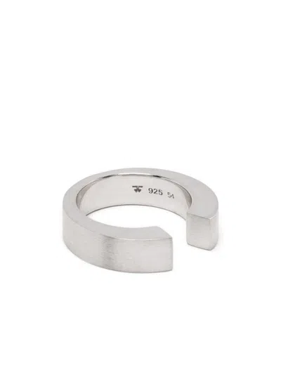 Tom Wood Gate Ring In Metallic