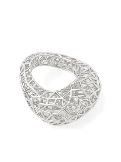 Tom Wood Geometric Ring In Silver