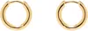 Tom Wood Gold Classic Hoop Small Earrings In Gold