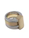 Tom Wood Gold-tone Vault Shield Ring In Gold