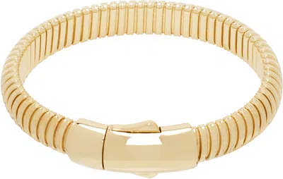 Tom Wood Gold Tubogas Bracelet In 925 Silver/gold