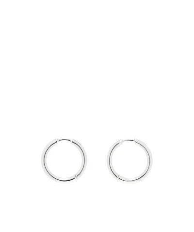 Tom Wood Hoop Earrings In Silver
