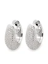 Tom Wood Ice Hoop Earrings In Silver