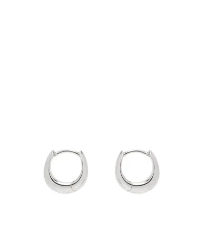 Tom Wood Ice Huggie Earrings In Metallic