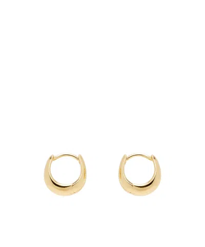 Tom Wood Ice Huggie Earrings In Gold