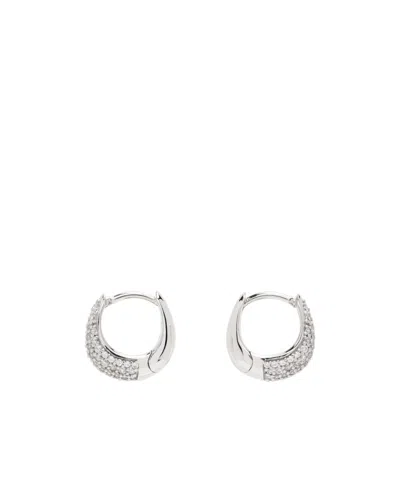 Tom Wood Ice Huggies Pave Earrings