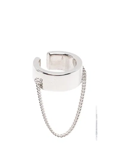Tom Wood Id Chain-embellished Ear Cuff In Metallic