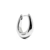 Tom Wood Sterling Silver Hoop Earrings In Silver