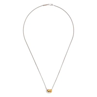 Tom Wood Sphere Double Pendant Necklace In Silver