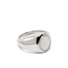 Tom Wood Kim Mother-of-pearl Ring In Silver