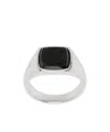 Tom Wood Kay Larvikite Ring In Metallic