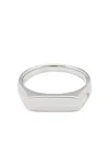 Tom Wood Knut Signet Ring In Metallic