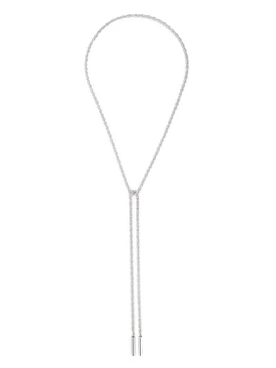 Tom Wood Lace Chain Necklace In Silver