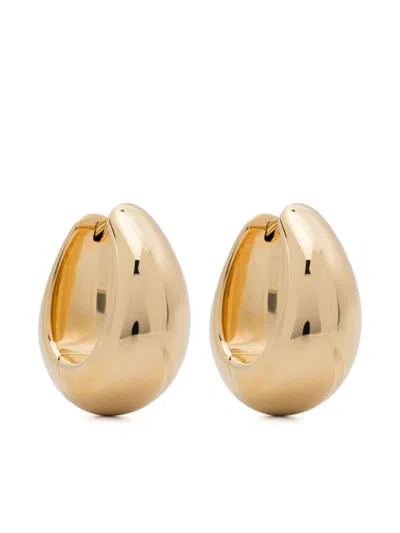 Tom Wood Large Ice Hoop Earrings In Gold