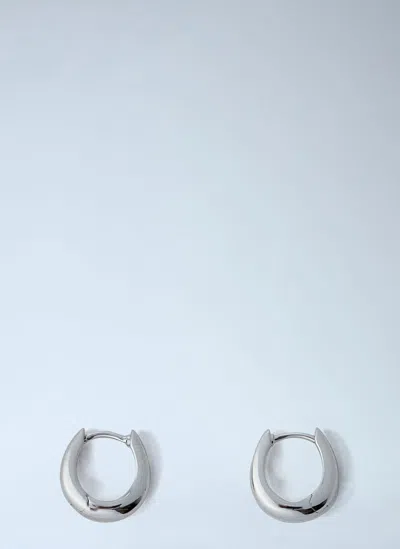 Tom Wood Liz Huggies Earrings In Silver