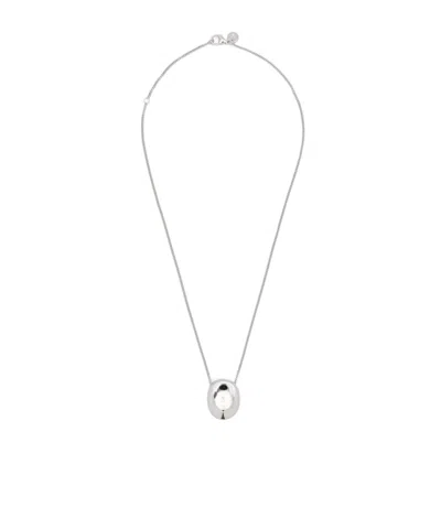 Tom Wood Lobster Clasp Necklace In Metallic