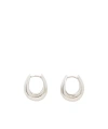 Tom Wood Logo Earring In White