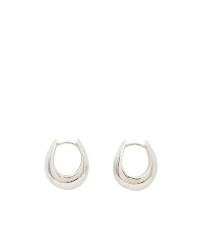 Tom Wood Logo Earring In White