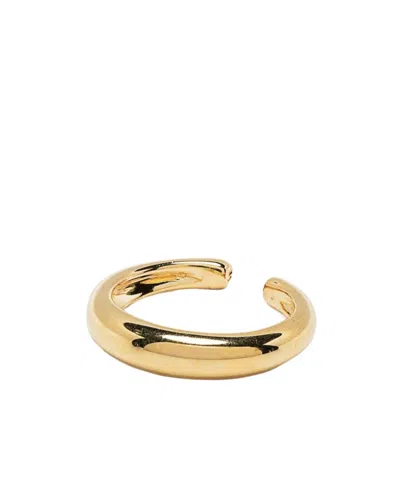 Tom Wood Logo Earrings In Gold
