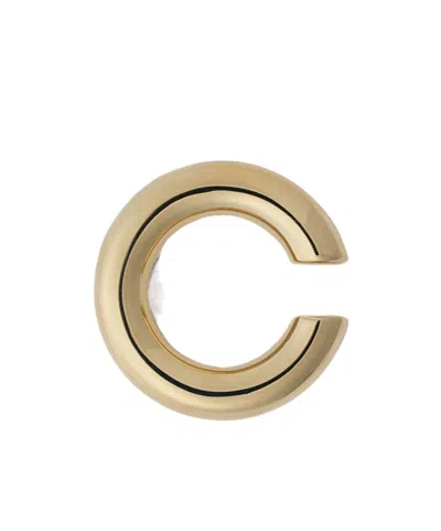 Tom Wood Loop Earrings In Yellow